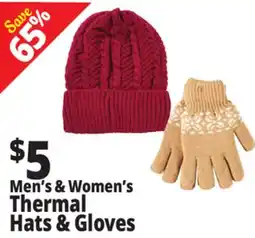 Ocean State Job Lot Men's & Women's Thermal Hats & Gloves offer
