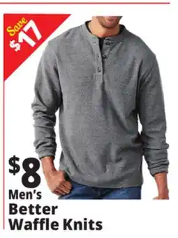 Ocean State Job Lot Men's Better Waffle Knits offer