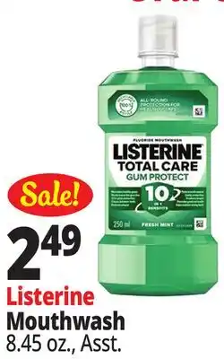 Ocean State Job Lot Listerine Mouthwash offer