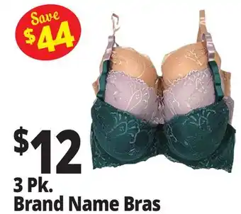 Ocean State Job Lot 3 Pk. Brand Name Bras offer