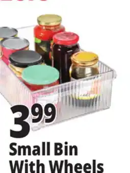 Ocean State Job Lot Small Bin With Wheels offer
