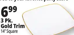 Ocean State Job Lot 3 Pk. Gold Trim offer