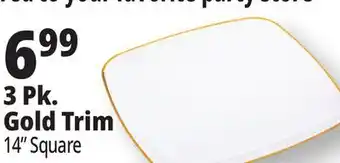 Ocean State Job Lot 3 Pk. Gold Trim offer
