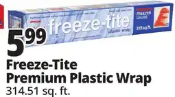 Ocean State Job Lot freeze-tite Premium Freezer Gauge Plastic Wrap 315 Sq ft offer