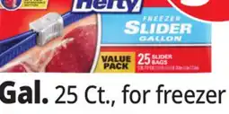 Ocean State Job Lot Hefty Freezer Gallon Slider Bags 25 Count offer