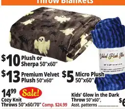 Ocean State Job Lot Throw Blankets offer