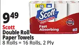 Ocean State Job Lot Scott Double Roll Paper Towels offer