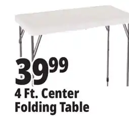 Ocean State Job Lot Enduro 4' Steel Frame Folding Table offer