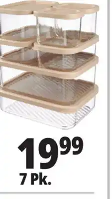 Ocean State Job Lot Home Living 7-Piece Glass Storage Set offer