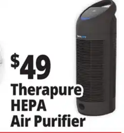 Ocean State Job Lot Therapure Air Purifier with HEPA-Filter Black offer