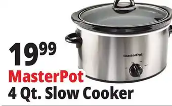 Ocean State Job Lot MasterPot Slow Cooker 4 Qt offer