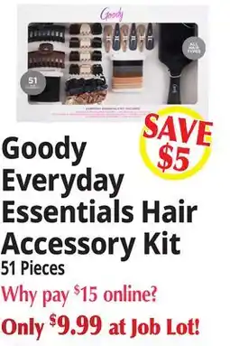 Ocean State Job Lot Goody Everyday Essentials Hair Accessory Kit offer