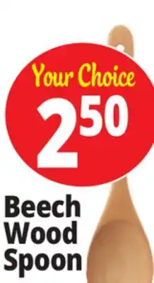 Ocean State Job Lot Beech Wood Spoon offer