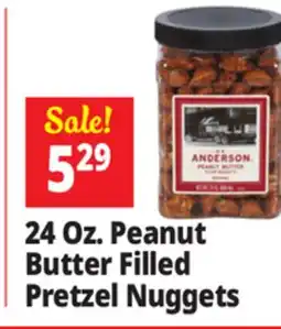 Ocean State Job Lot H.K. Anderson Peanut Butter Filled Pretzel Nuggets 24 oz offer