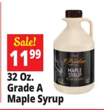 Ocean State Job Lot Grade A Maple Syrup 32 oz offer