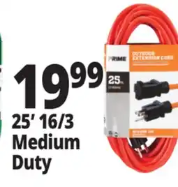 Ocean State Job Lot Prime 16/3 Medium-Duty Landscape Extension Cord 25' offer