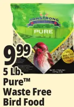 Ocean State Job Lot 5 Lb. Pure Waste Free Bird Food offer