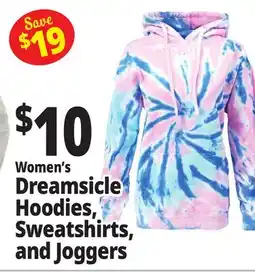 Ocean State Job Lot Women's Dreamsicle Hoodies, Sweatshirts, and Joggers offer