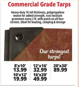 Ocean State Job Lot Commercial Grade Tarps offer