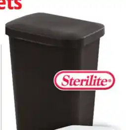 Ocean State Job Lot Sterilite Step-On Black Wastebasket 11.9 Gal offer