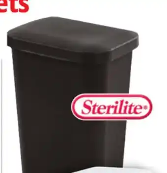 Ocean State Job Lot Sterilite Step-On Black Wastebasket 11.9 Gal offer