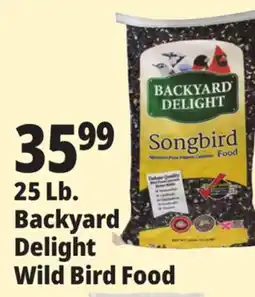 Ocean State Job Lot Backyard Delight Songbird Food 25 lbs offer