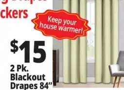 Ocean State Job Lot 2 Pk. Blackout Drapes 84 offer