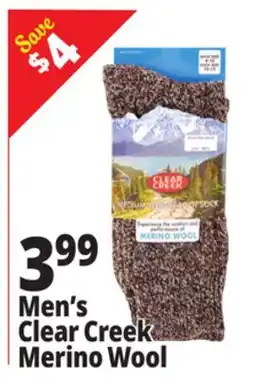 Ocean State Job Lot Clear Creek Men's Merino Wool Boot Socks offer