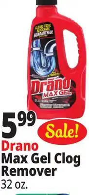 Ocean State Job Lot Drano Pro Strength Max Gel Clog Remover 32 oz offer
