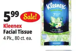 Ocean State Job Lot Kleenex Natural Fresh Unscented Tissues 4 Pack offer