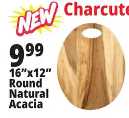 Ocean State Job Lot 16x12 Round Natural Acacia offer