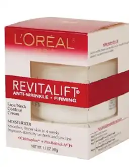 Ocean State Job Lot L'Oreal Revitalift Anti-Wrinkle + Firming Face/Neck Contour Cream 1.7 oz offer