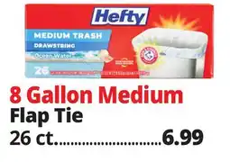 Ocean State Job Lot Hefty Medium Trash Ocean Water 8 Gallon Trash Bags 26 Count offer