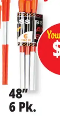 Ocean State Job Lot 48 Fiberglass Driveway Stakes 6 Count offer