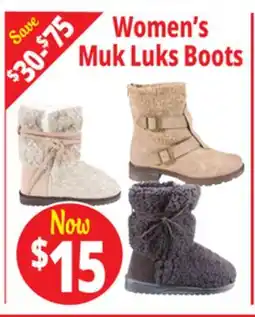 Ocean State Job Lot Muk Luk Boots offer