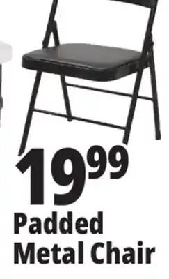 Ocean State Job Lot Padded Metal Folding Chair Black offer