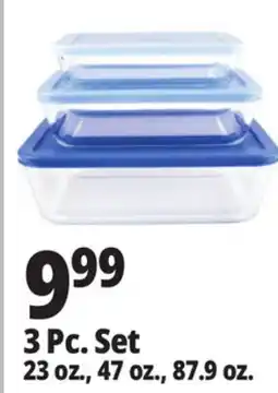 Ocean State Job Lot Home Living 12 Piece Glass Storage Set with Lids offer