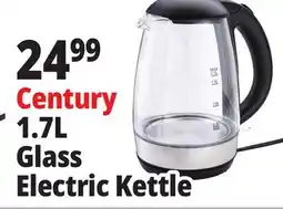 Ocean State Job Lot Century 1.7L Glass Electric Kettle offer