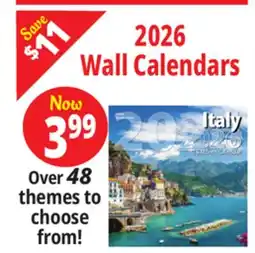 Ocean State Job Lot 2026 Wall Calendars offer