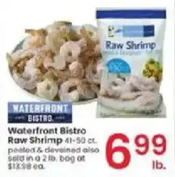 Albertsons Waterfront bistro raw shrimp offer