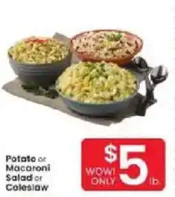 Albertsons Potato or Macaroni Salad or Coleslaw offer