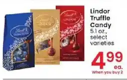 Albertsons Lindor Truffle Candy offer