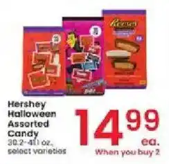 Albertsons Hershey Halloween Assorted Candy offer
