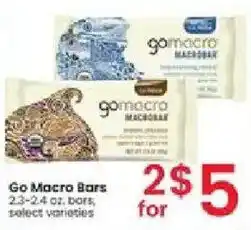 Albertsons Go Macro Bars offer