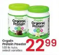 Albertsons Orgain Protein Powder offer
