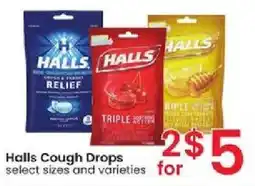 Albertsons Halls Cough Drops offer
