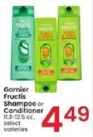 Albertsons Garnier Fructis Shampoo or Conditioner offer