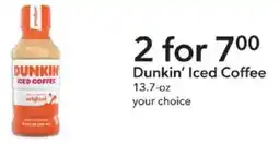 Publix Dunkin' Iced Coffee offer
