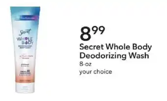 Publix Secret Whole Body Deodorizing Wash offer