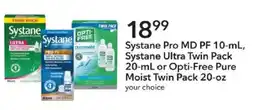 Publix Systane Pro MD PF, Systane Ultra Twin Pack or Opti-Free Pure Moist Twin Pack offer